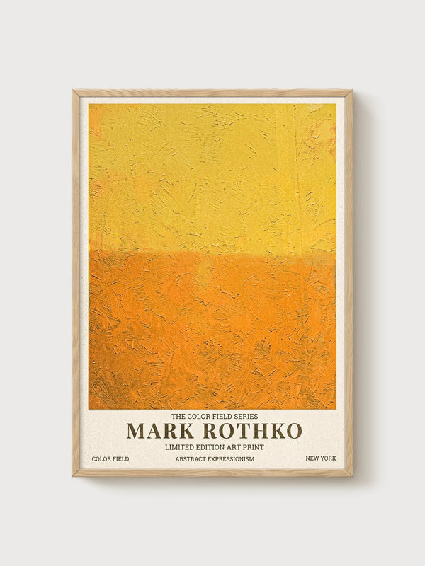 Mark Rothko Print poster in oak frame