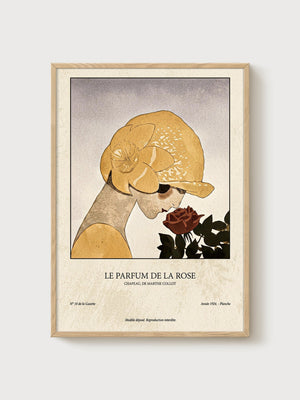 Art Nouveau Print poster in oak frame
