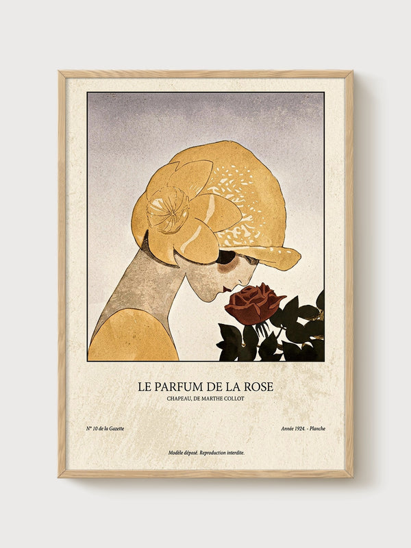 Art Nouveau Print poster in oak frame