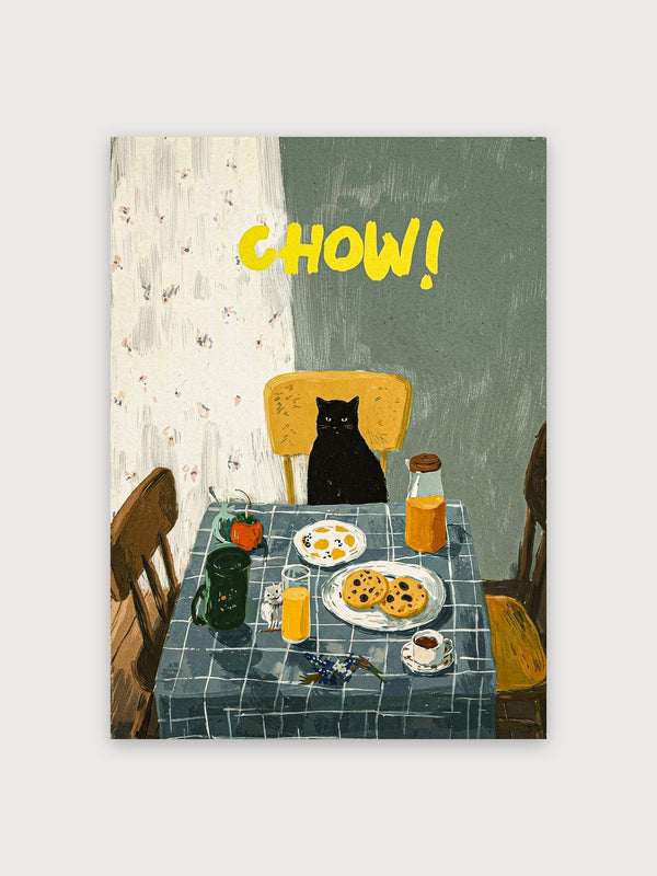 Black Cat Breakfast - Digital Download
