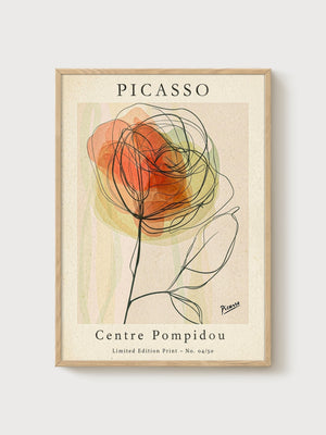 Pablo Picasso Poster poster in oak frame