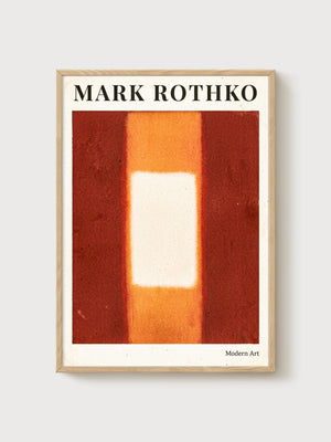 Mark Rothko Print poster in oak frame