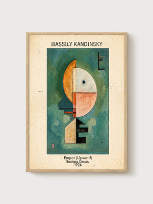 Wassily Kandinsky Print poster in oak frame