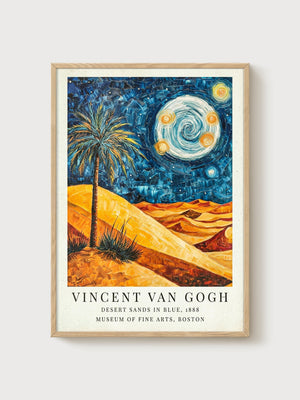 Vincent van Gogh Print poster in oak frame