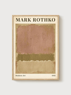 Mark Rothko Print poster in oak frame