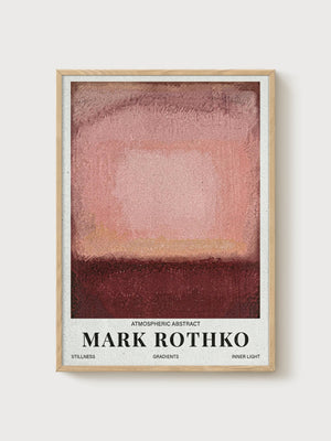 Mark Rothko Print poster in oak frame