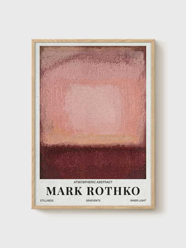 Mark Rothko Print poster in oak frame
