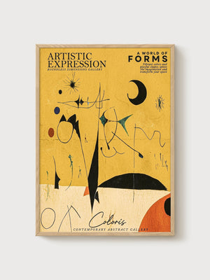 Matisse Print poster in oak frame