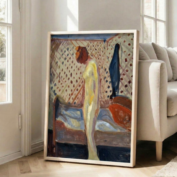 Haunting faceless figure in contemplative sorrow, executed in muted tones with bold, emotional brushwork characteristic of early twentieth-century expressionism.