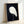 Framed zen art print showing a graceful crane on a rain-wet branch, executed in the minimalist Japanese woodblock aesthetic with dark blue and gray linework.