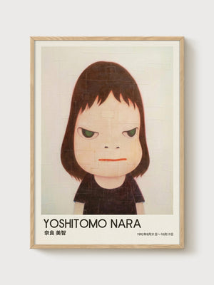 Yoshitomo Nara Print poster in oak frame