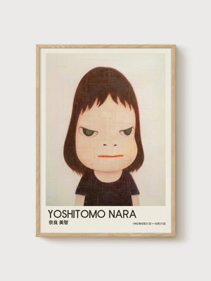 Yoshitomo Nara Print poster in oak frame