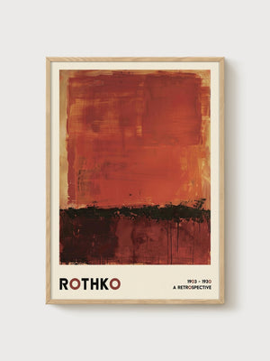 Mark Rothko Print poster in oak frame