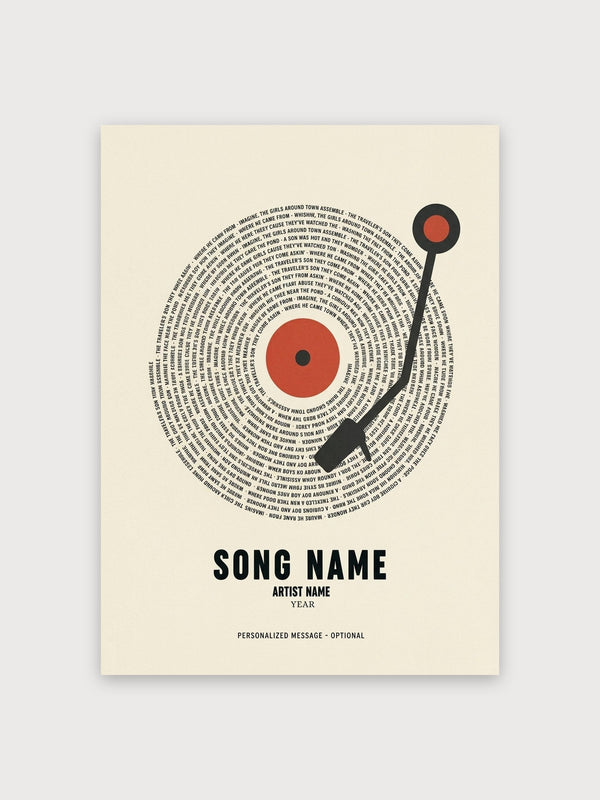 Custom Song Lyrics - Digital Download