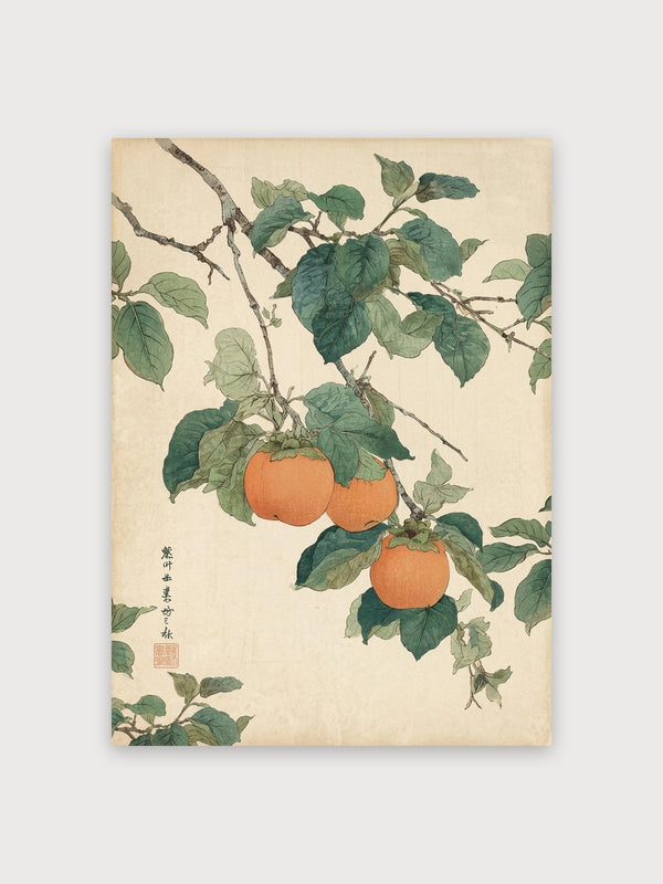 Persimmon Woodblock - Digital Download