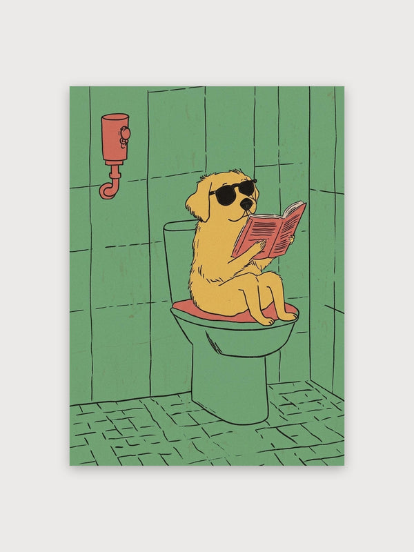 Cool Dog Reading - Digital Download