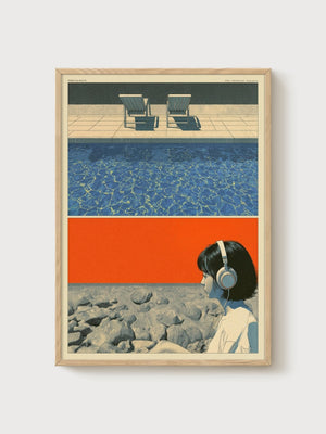 Anime Poster poster in oak frame