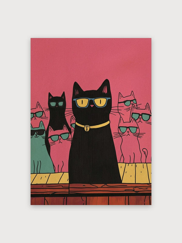 Cool Cats Poster - Digital Download